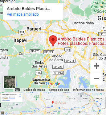 Mapa Ambito Embalagens - Baldes industriais